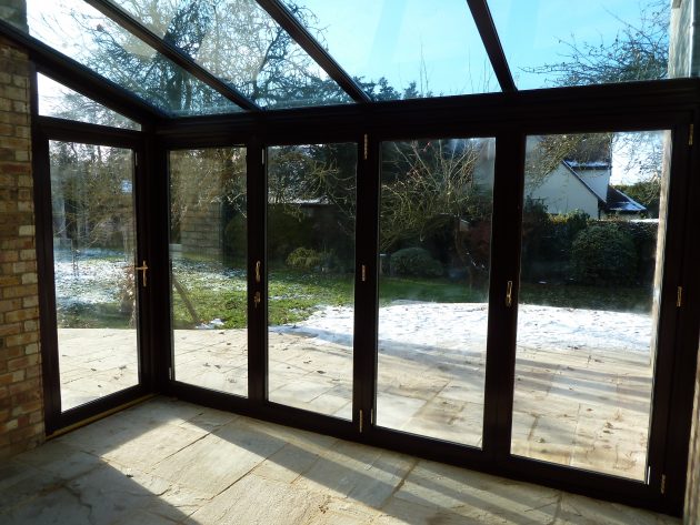 Full height conservatory creating extra room, Hereford